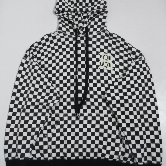 R13 Monochrome Checkered Cowl Sweater - Picture 1 of 12